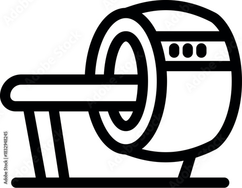 Mri machine scanning patient for diagnostic purposes in healthcare setting