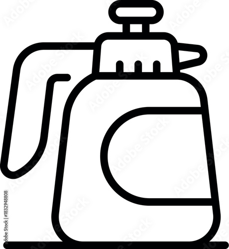 Garden pressure sprayer for applying liquid fertilizer, herbicides, and pesticides, ensuring healthy plant growth