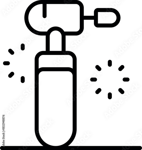 Engraving pen creating sparks while working, ideal for diy projects and crafting