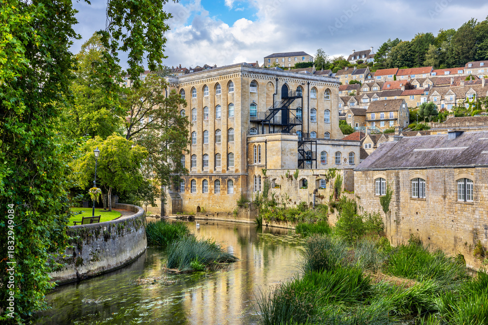 Fototapeta premium Bradford on Avon cityscape. England
