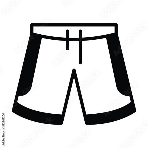 Sport Shorts Vector icon which can easily modify or edit