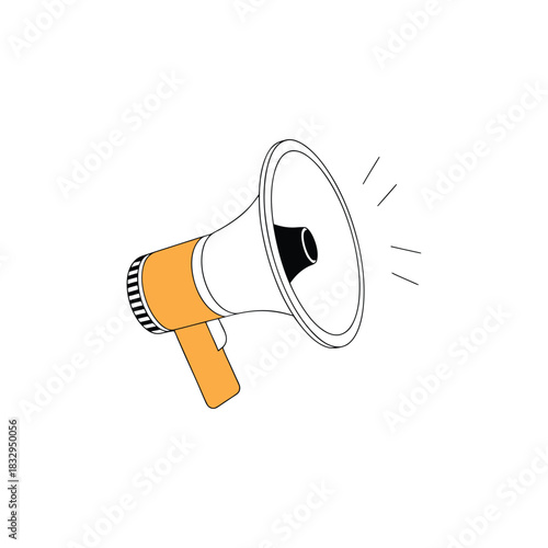 Megaphone speaker for announce, advertising, promotion, and Grand sale