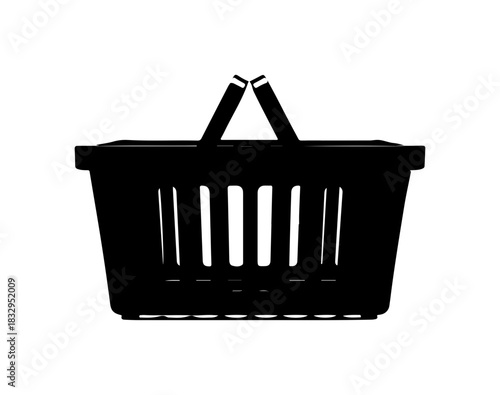 Shopping basket icon for retail business needs, online store, market purchases