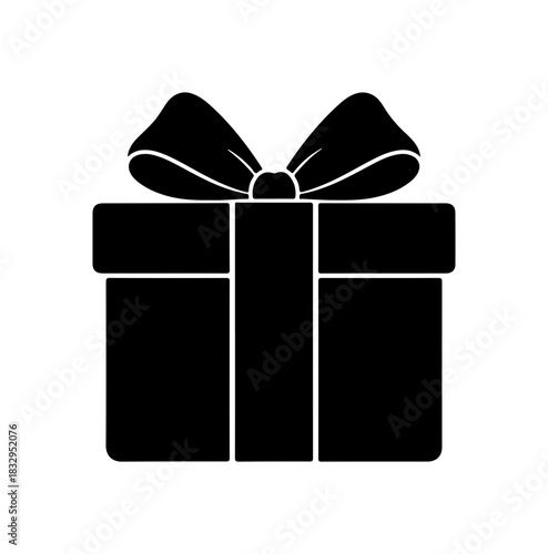 Elegant gift box with bow, perfect for holidays, birthdays, and special occasions