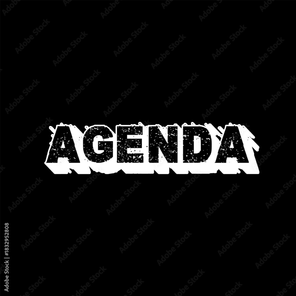 Fototapeta premium Vector Text Illustration For Agenda.