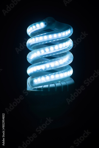 Bombilla led en espiral