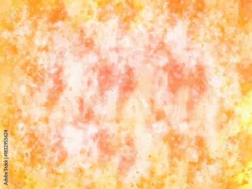オレンジの水彩スプラッシュ抽象背景ベクター ・Orange Watercolor Splash Abstract Background Vector