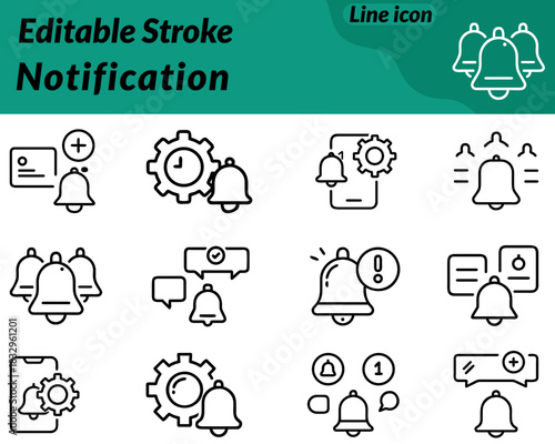 Minimal notification icon showing a simple bell shape with a rounded top and clapper. Clean outline and smooth edges to represent alerts, reminders messages or updates in a modern lightweight style.
