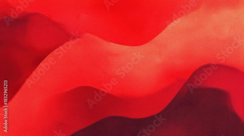 Abstract composition with deep warm red hues, fluid organic waves resembling movement or digital aesthetics,