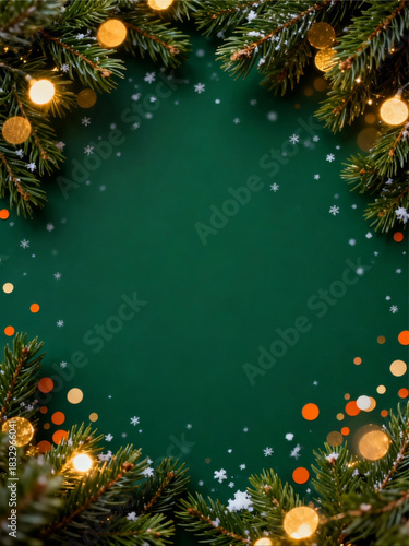 christmas background with christmas tree
