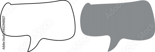 Creative Doodle Hand-Drawn Speech Speech Bubble Vector Pack Showcasing Unique Sketch Lines, Irregular Outlines, and Artistic Cartoon Elements for Modern Illustrations and Editable Design 