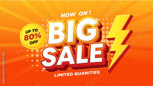 Dynamic Big Sale Promo Badge Pack. Bold Modern Discount Labels. Vector Illustration Template.
