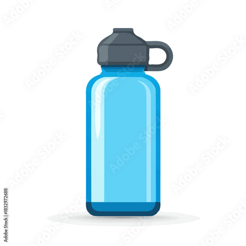 Simple_flat_2D_icon_of_a_water_bottle_isolated_on_a_white
