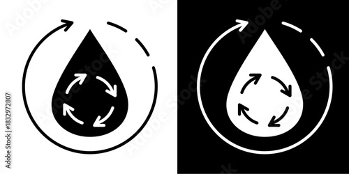 Renewable Resources Icon Set White Style Collection
