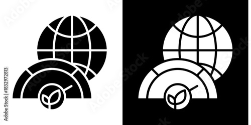 Nature Based Solutions Icon Set White Style Collection
