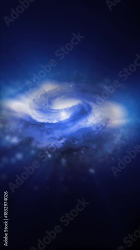 A bright, spiraling galaxy rotates in space, playing with plasma, energy, and light. You can use this animation in some of your astrological and cosmic projects, or use it as backgrounds.
