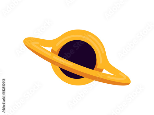 yellow black hole space object clip art preview