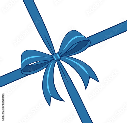 “Realistic red satin ribbon stretched horizontally across a white background with a beautifully tied 3D satin bow in the center, smooth glossy texture, soft shadows, elegant gift wrapping style, high-