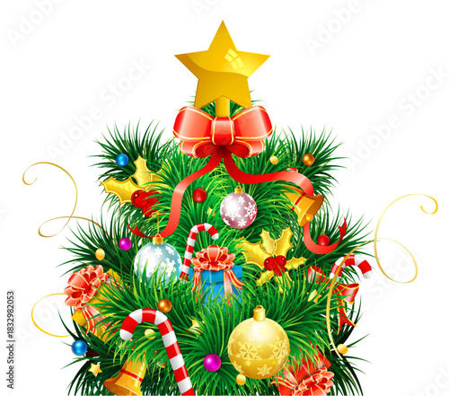 Christmas Tree with Toys