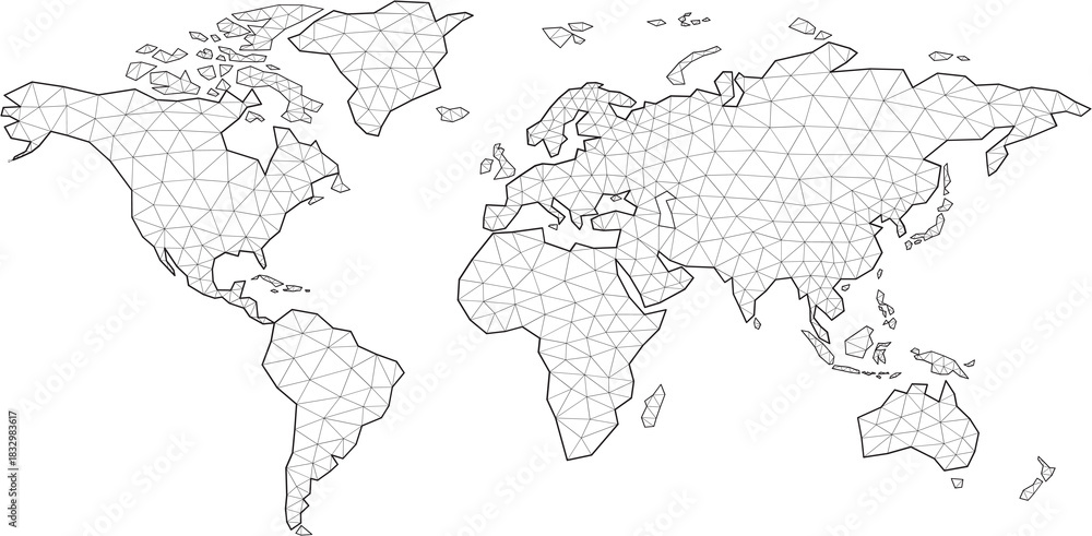 Naklejka premium map of the world