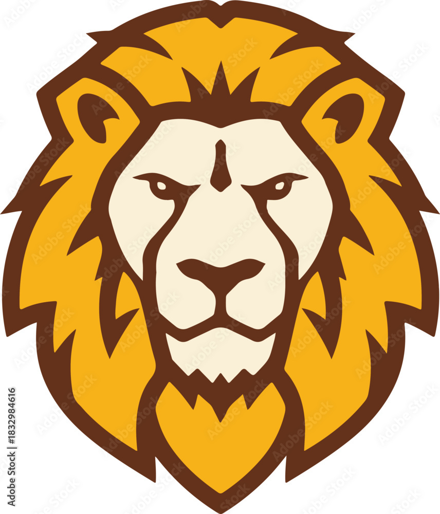Fototapeta premium lion head vector