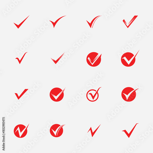 Checkmark vector template logo