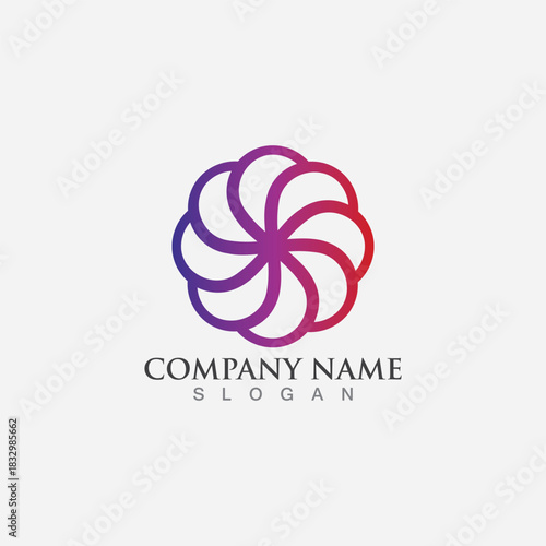 flower vector icon design