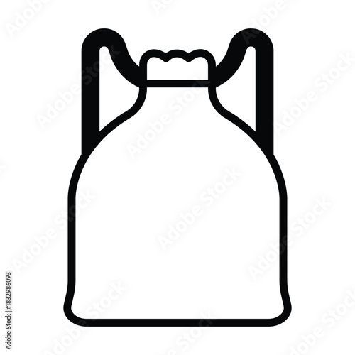 Gym Sack Vector icon which can easily modify or edit