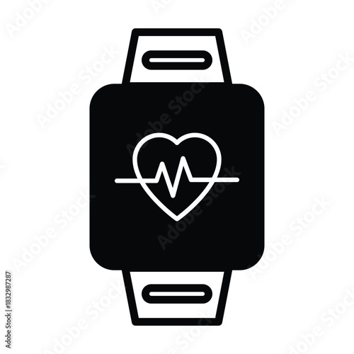 Fitness Tracker Vector icon which can easily modify or edit