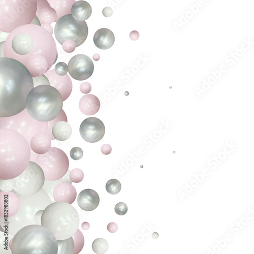 Background of colorful chocolate bean candies on pastel background in disorder. Colorful balls in mess. eps 10