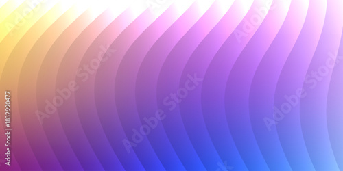 Neon glass spiral wave of transparent lines with blue brown gradient on dark 3d background. Abstract dna structure for science technology design. Futuristic graphic render wallpaper. 3D illustration