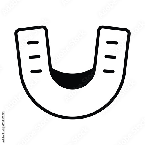  Teeth Protector Vector icon which can easily modify or edit