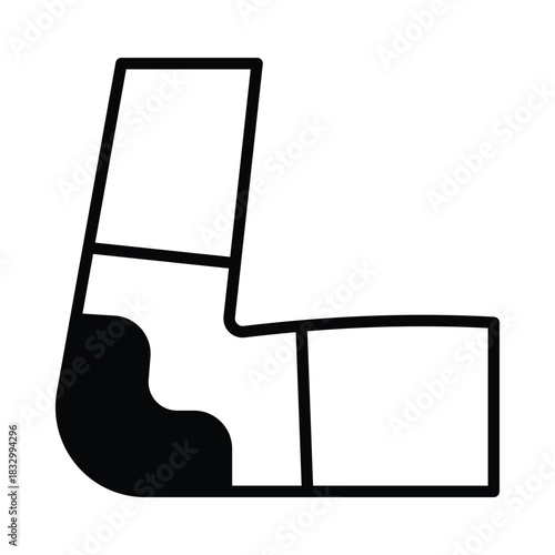 Ankle Tape Vector icon which can easily modify or edit