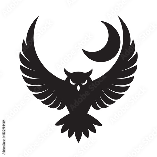 Owl Crescent Moon Clutch Creative Symbol