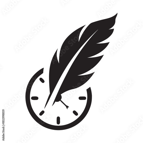 Bird Bead Quill Timeline Icon Artwork