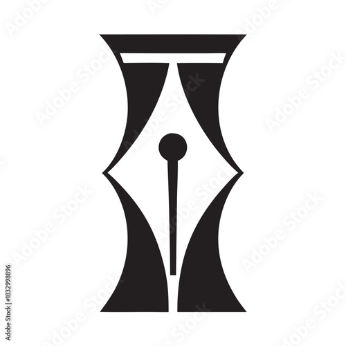 Beak Writer Hourglass Logo Timeless Mark