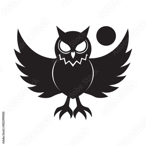 Lunar Owl Hold Emblem Mystic Artwork