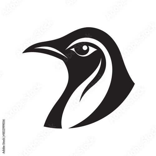 Emperor Penguin Eye Mark Artistic Symbol