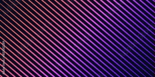 Vector 80s Retro Style Striped Shape. Minimalism Art Illustration