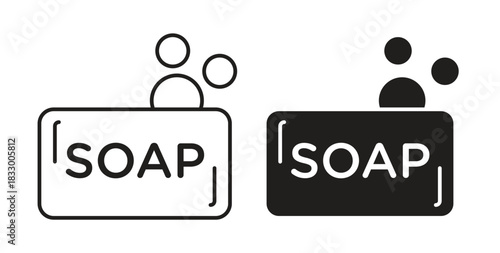 Soap icon. filled flat sign for mobile concept and web design
