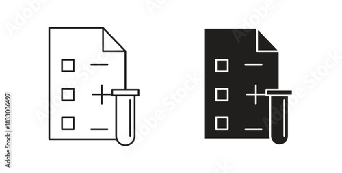Test icon. filled flat sign for mobile concept and web design