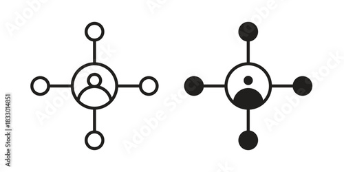 Affiliate marketing icon silhouette abstract design. vector clipart designs