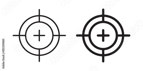 Aim icon silhouette abstract design. vector clipart designs