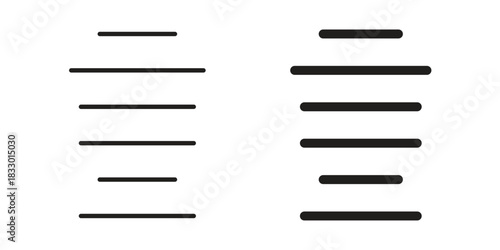 Align center icon silhouette abstract design. vector clipart designs