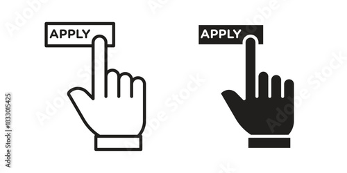 Apply icon silhouette abstract design. vector clipart designs