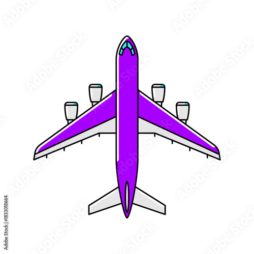 Airplane icon. Air travel and tourism item.