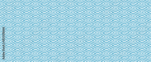 Light Blue Wave Geometric Line Pattern Background.
