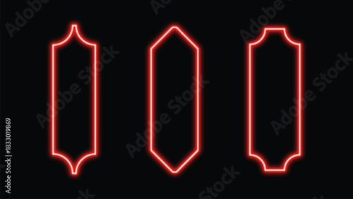 Vibrant neon effect design with bold colors and text elements