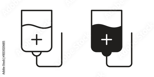 Chemotherapy icon silhouette abstract design. vector clipart designs