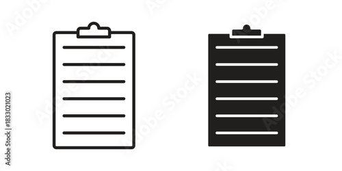 Clipboard icon silhouette abstract design. vector clipart designs